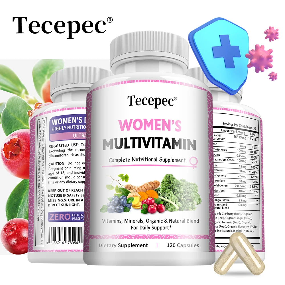 Tecepec Women's Multivitamin - Energy, Immune & Metabolism Support, Women's Health, Powerful Antioxidant