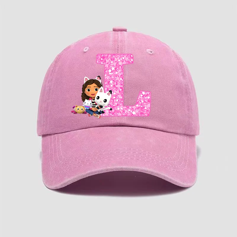 Gabby ตุ๊กตาหมวกล้าง Distressed หมวก Gabbycat ตัวอักษรการ์ตูนอะนิเมะสาวหวานหมวกผ้าฝ้าย Breathable Headdress ของขวัญ
