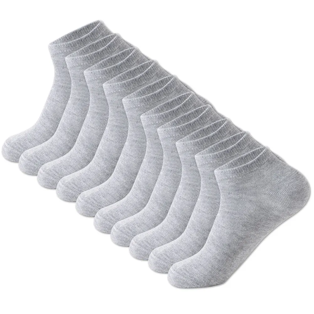 Calcetines tobilleros transpirables de corte bajo para mujer, calcetín fino, cómodo, absorbente de sudor, Color liso, informal, Unisex, 10/30 pares