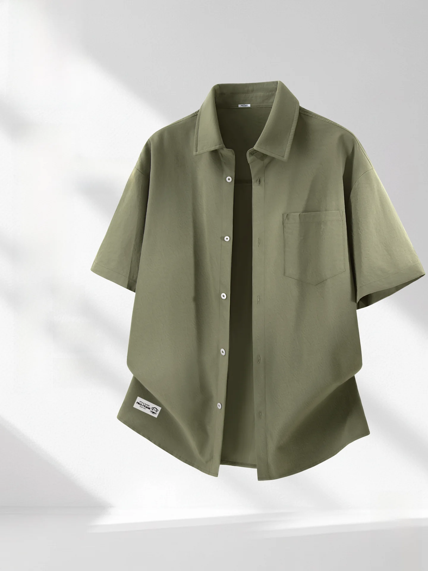 

Ice Sensation Breathable Men's ort Sve irt Summer Casual Loose Fit Polyester Faionable American Sle Top