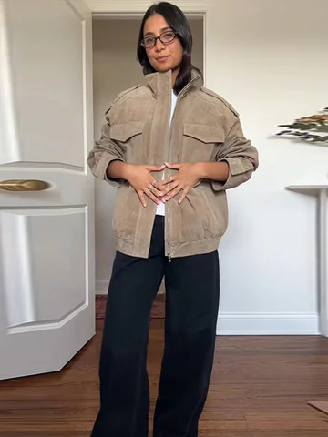 Женские замшевые куртки Chin.Sweety