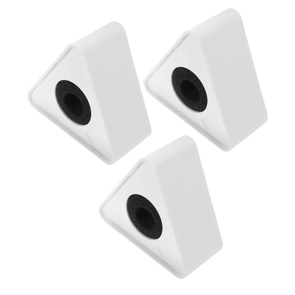 

3pcs Triangle Microphone Flag Station Logo For Interview Mic Flags Durable Equipment Supplies Microphone Parts Portable Audio