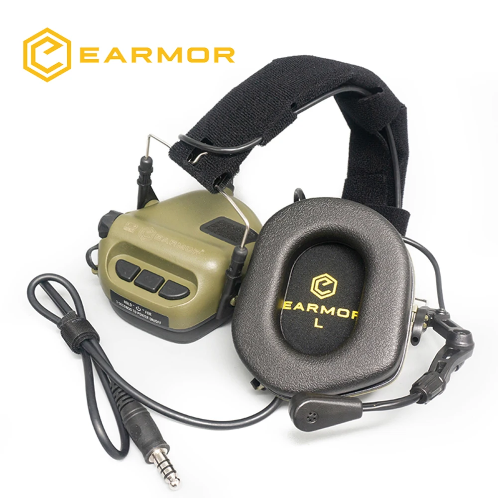 EARMOR M32 MOD4 Military Shooting Earmouff with 360° Rotation Bracket kit fit for FAST Helmet Wendy M-LOK ARC Helmet DIY Set