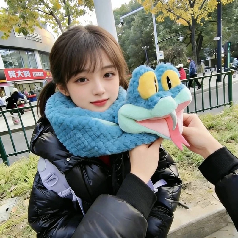 

Плюшевый шарф-бандана «Зоотопия: Гэри-змей» — милый зимний теплый ветрозащитный шарф в форме животного, подарок для всех