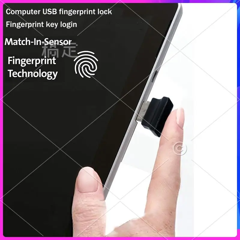 AP-1 قطعة USB قارئ بصمات الأصابع الكمبيوتر USB قفل ببصمة الأصبع لنظام التشغيل Windows 10 11 مرحبا USB بصمة تسجيل في وحدة فتح