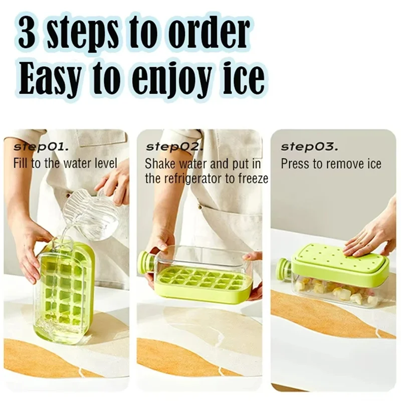 ABLK Ijswaterfles Met Stro Twee-In-Een Waterfles Draagbare Siliconen Bevroren Ijsbakje Draagbare Waterfles 800ML