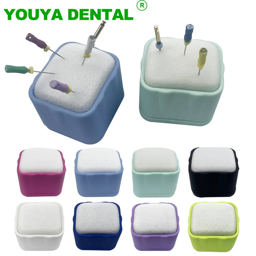 Autoclavable Dental Endo File Box Endodontic File Cleaning Stand Holder Root Canal File Drills Block With Sponge Dentist Product