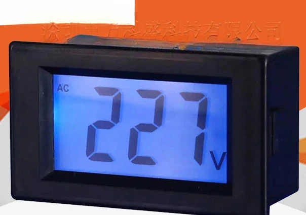 

2PCS AC voltmeter D85-120 two wire LCD digital display