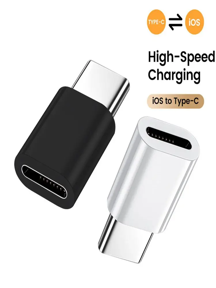 Adaptateur USB Type C vers Lightning, charge rapide, convertisseur Lightning femelle vers USB C mâle, transfert de données haute vitesse pour iPhone 15 16