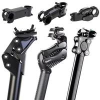 Bike Suspension Stem, Bicycle Shock-Absorbing Bike Handlebar Stem Suspension Seatpost Carbon