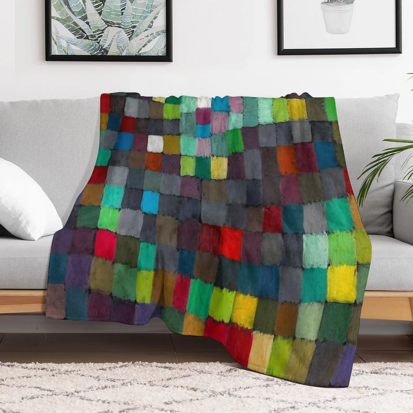 Paul Klee HD - May Picture 1925 Throw Blanket blankets and throws Plaid Luxury St Custom Blankets