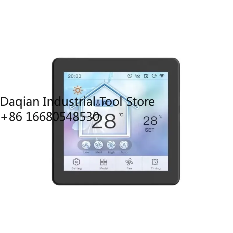 D5a DWIN 4 Inch 86 Box Capacitive Temperature Controller LED Wi-Fi Thermostat 220V Light Curtain Floor Heating Factory Price