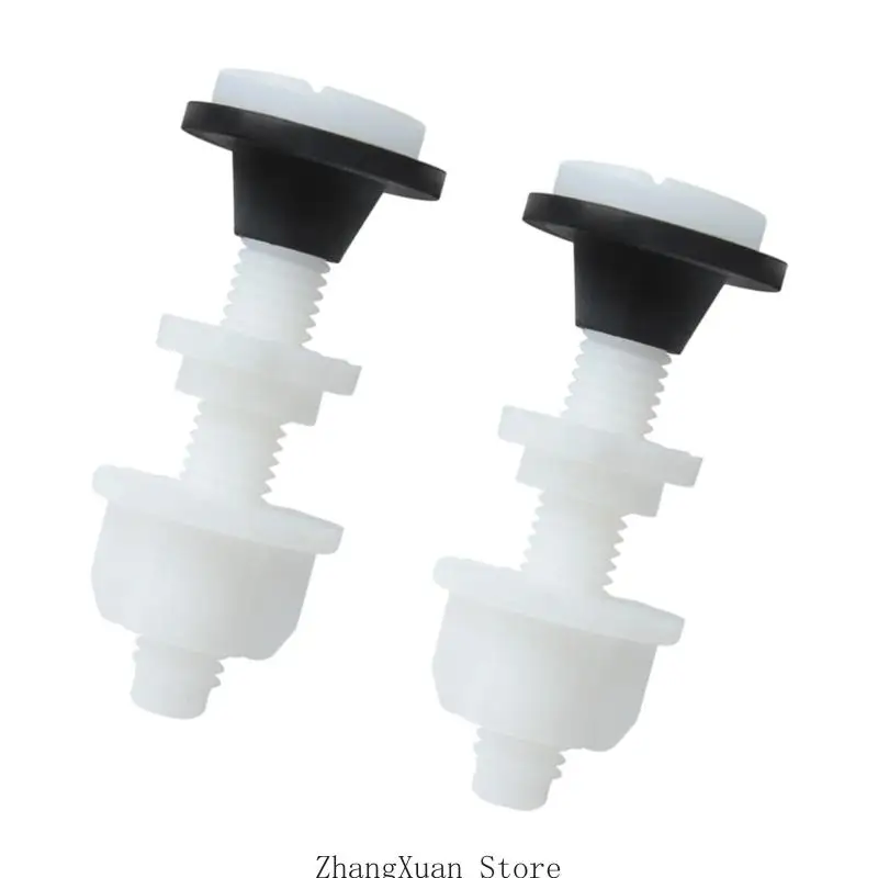2 Stück Toilettenschüssel-Befestigungsschrauben Schnellaufbau Toiletten-Wassertank-Befestigungsschrauben 3XUF – Detail 7