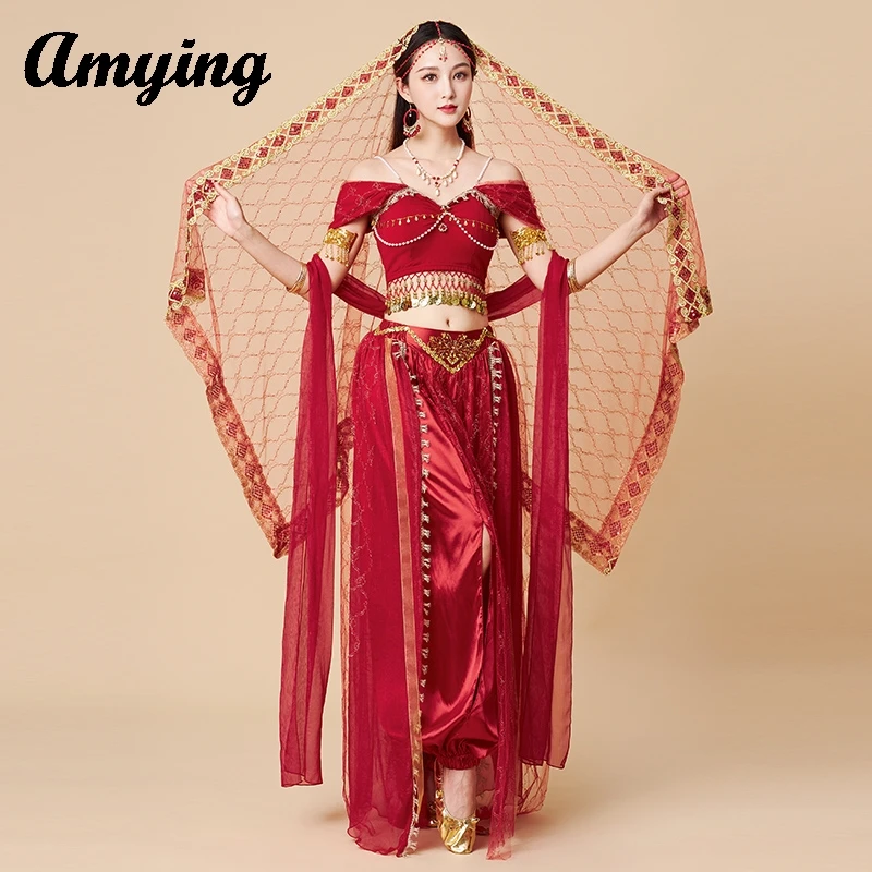 Dunhuang Feitian Dance Costume  Western Regions Princess Ancient Costume Indian Belly Dance Performance Practice Clothing New