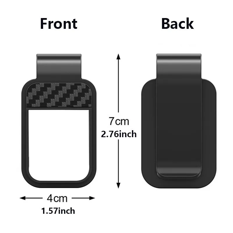 SCCFMM Sublimation Plastic Car Glasses Clip Heat Transfer Blanks Sun Visor Holder Sunglasses/eyewear Clip DIY Print Logo Photo