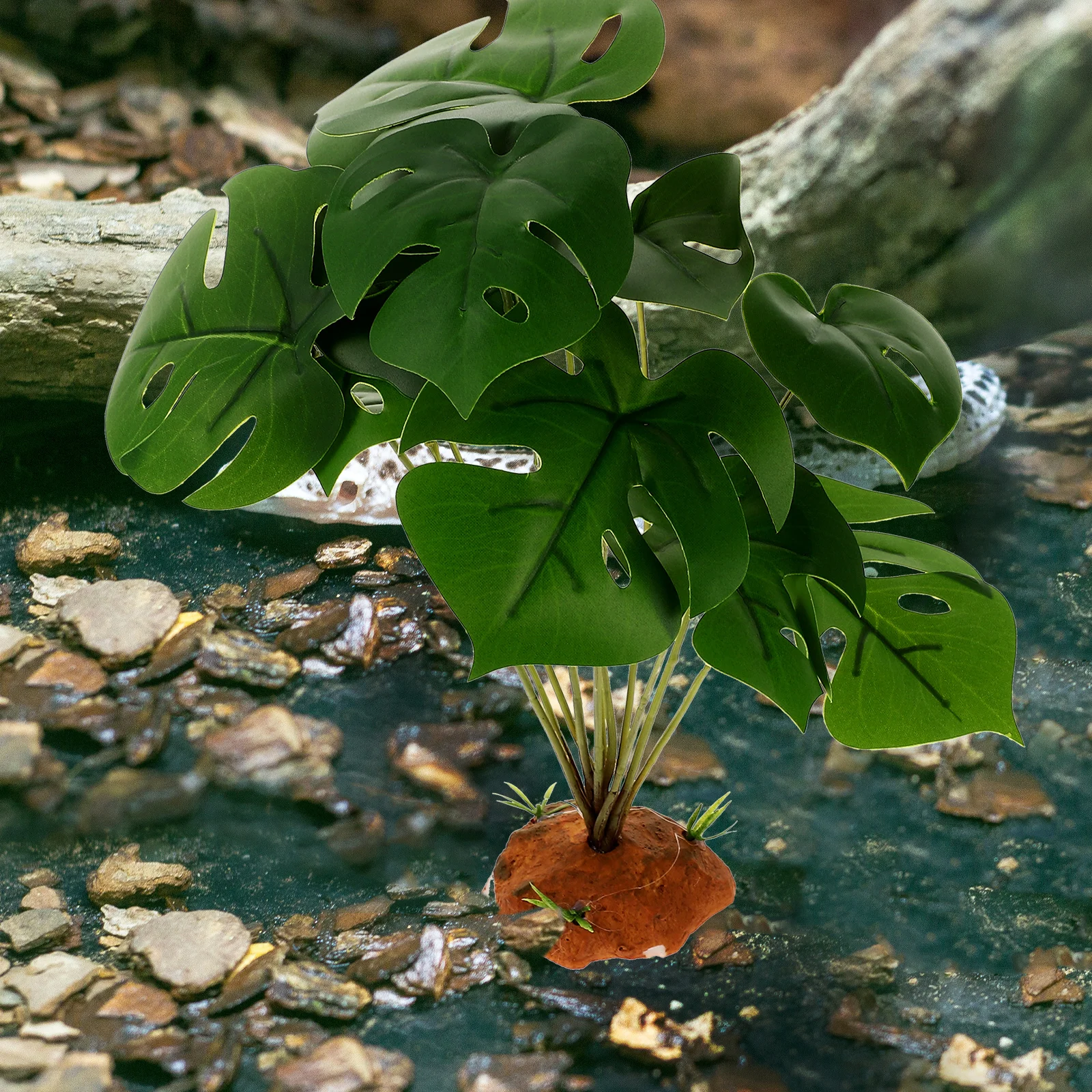 

Decorative Plants for Terrarium Reptile Habitat Artificial Vivid Plant Lizard Tank Decor Fish Tank Accessories Pet Supplies