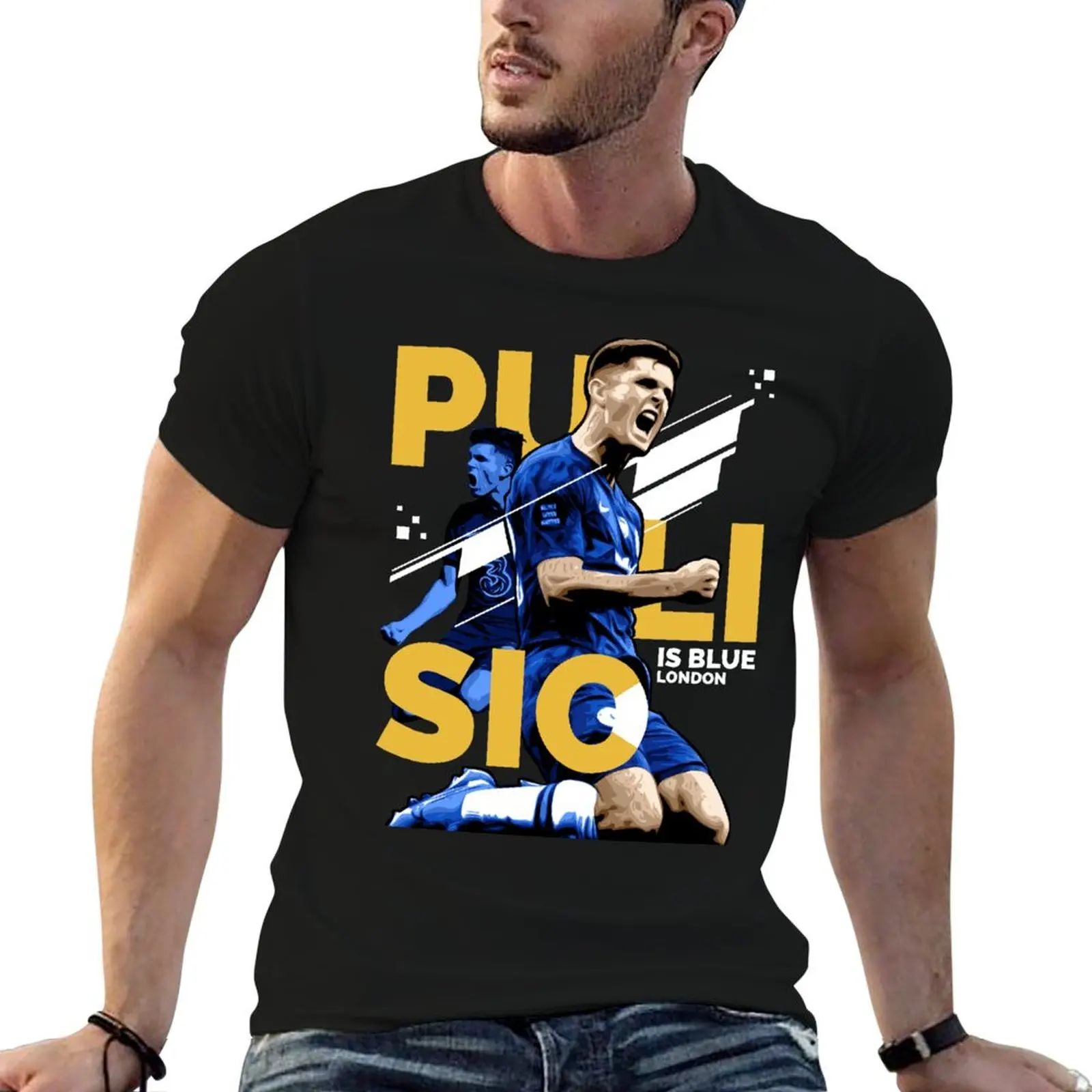 Christian Pulisic Chelsea T-Shirt rapper graphic tees boys animal print korean fashion shirts graphic tee funny t shirts men