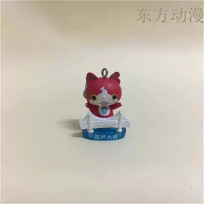 4 قطعة 3 سنتيمتر الكرتون الياباني يوكاي ساعة جيبانيان عمل الشكل دمية بولي كلوريد الفينيل يوكاي ساعة لعبة روبيان #3