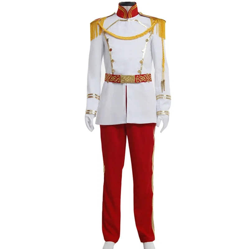 New Arrival Cinderella Cosplay Costume Prince Charming Royal Fancy Halloween Party Role-playing For Adult Men