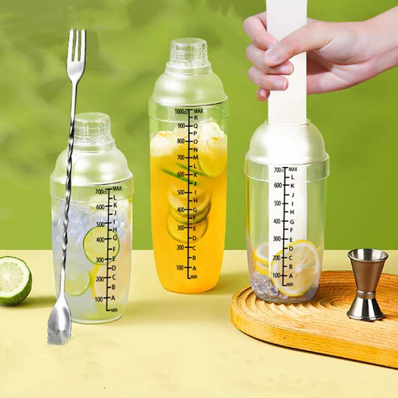 All-in-One Cocktail Shaker & Lemon Tea Making Kit 1000ml Shaker Cup Blender Pour Popsicles Bar Accessories Home Bars