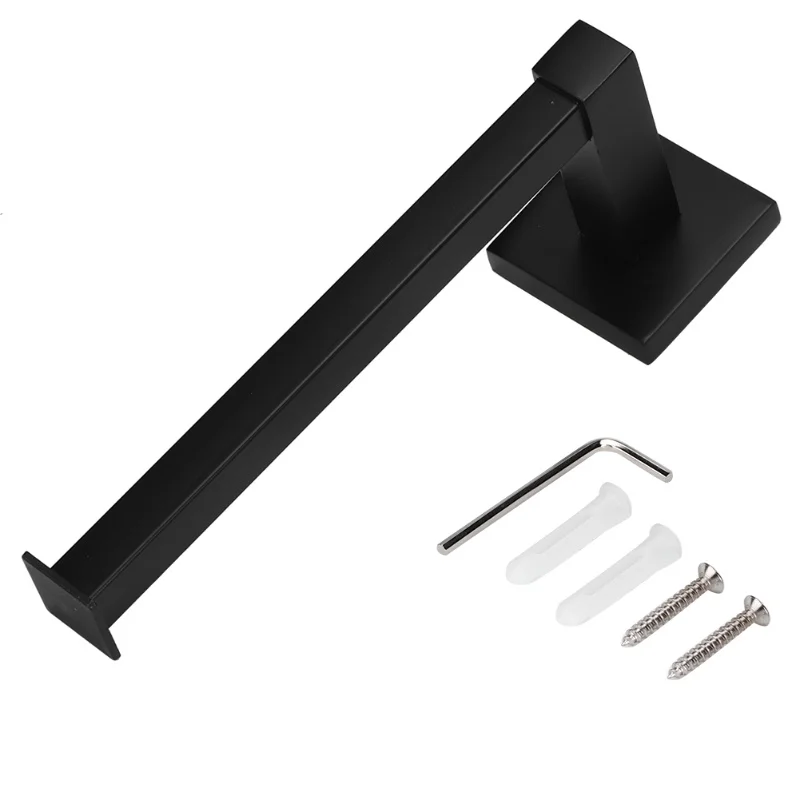 

Черный настенный держатель для туалетной бумаги, полка для хранения в ванной комнате