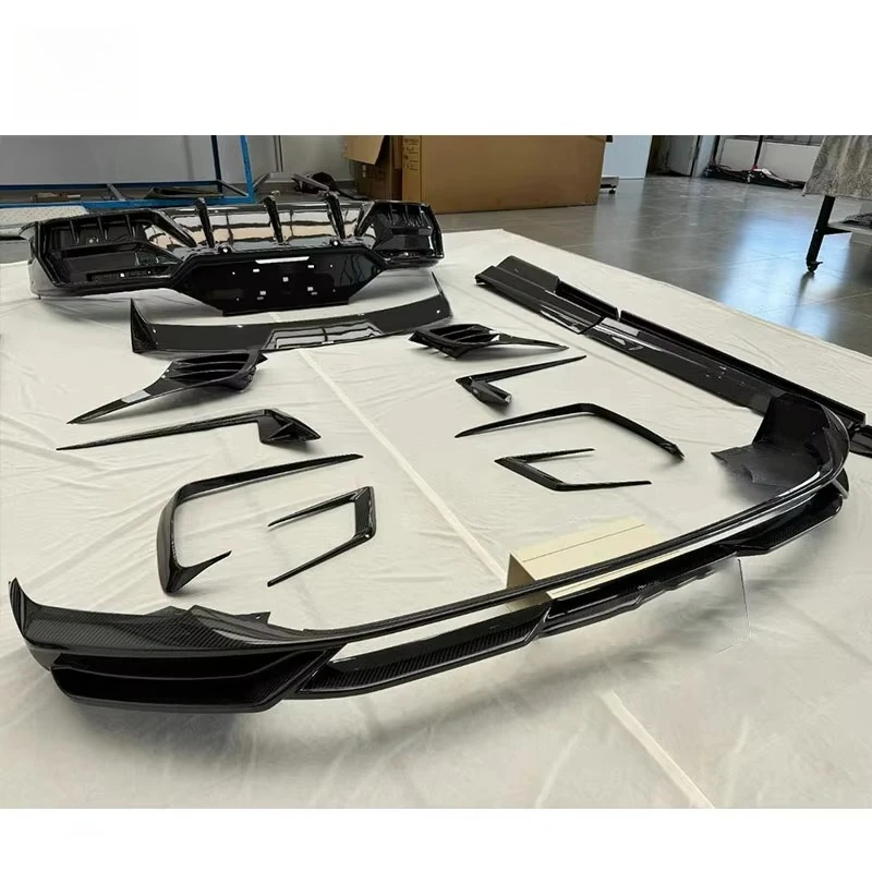 P Style Body Kit for Lotus Eletre Upgrade to Pk Style Dry Carbon Fiber Front Bumper Lip Side Skirts Rear Diffuser Rear Spoiler