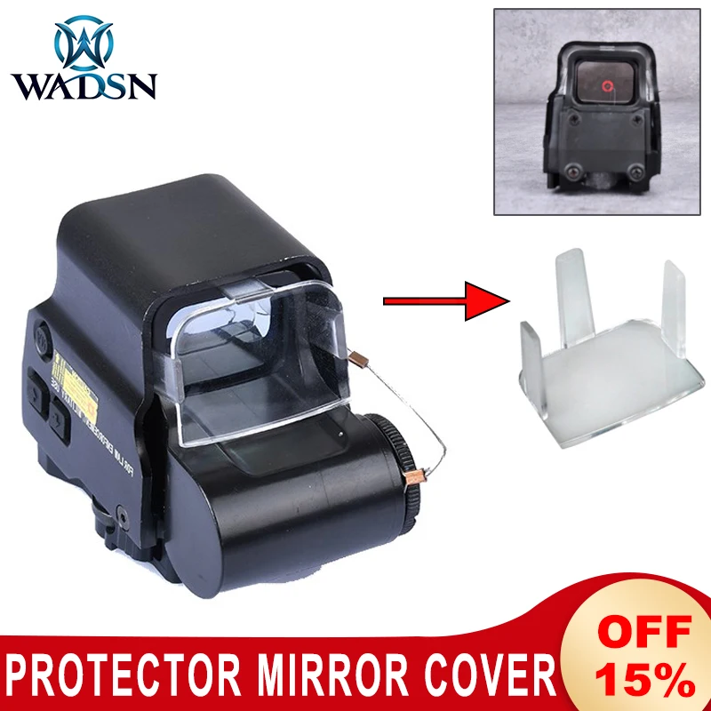 WADSN Holographic Cover Protector Mirror Clear Covers Tactical Red Green Dot Lens Protection 551 552 553 557 Hunting Airsoft 