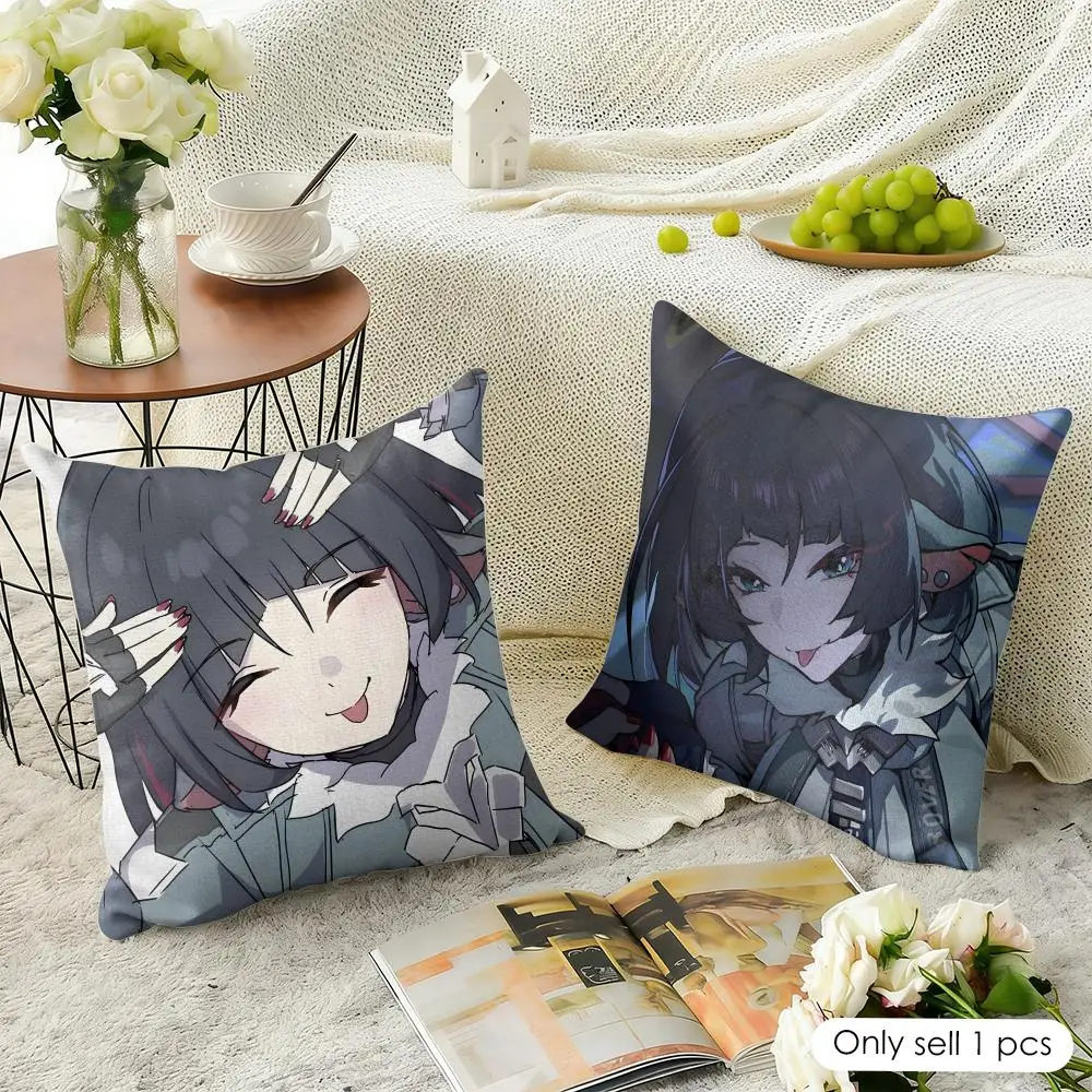 Game Zzz Jane Doe Cushion Cover Natural Linen Organic Fabric Double-Sided Printing Sofa Home Decor Gift Pillow Case