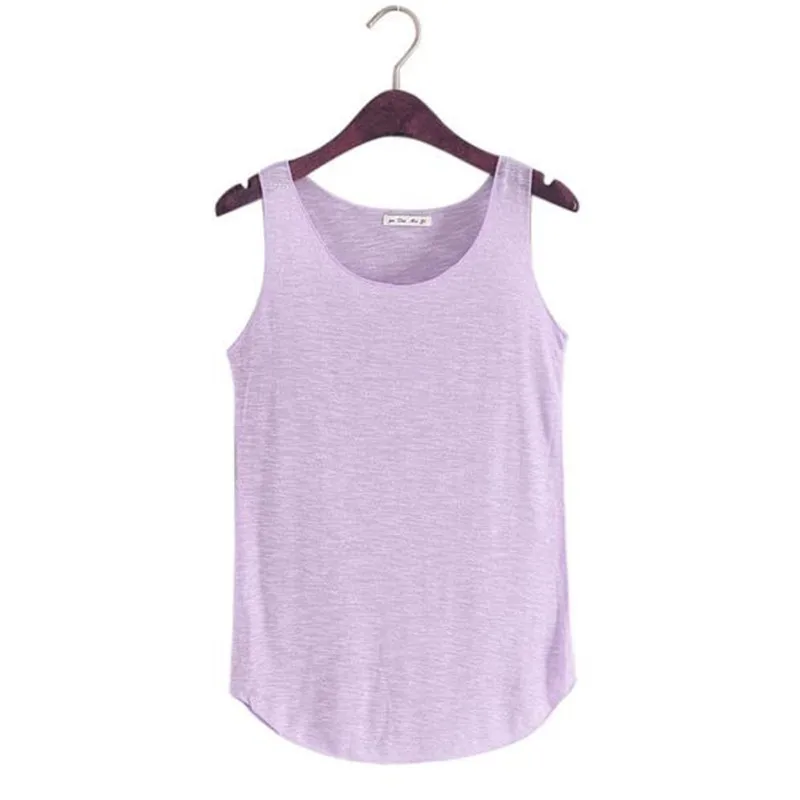 Sommer Fitness Tank Top neue T-Shirt lose Modell Frauen ärmellose T-Shirt Baumwolle O-Ausschnitt schlanke Tops Mode Frau Kleidung