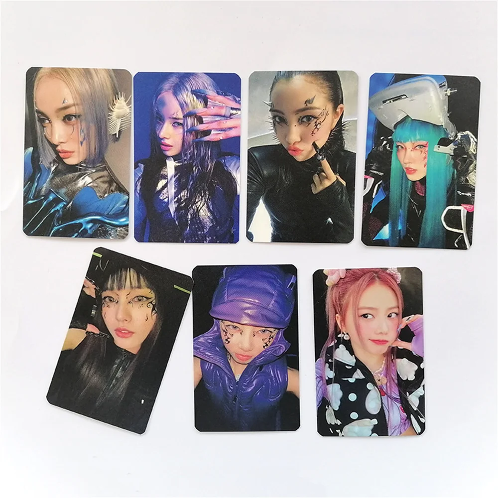 XG NEW DNA Album Photocards 7pcs/Set Jurin Chisa Selfie Special Card Fan Collection Double Sides Print Coated Postcards Fan Gift