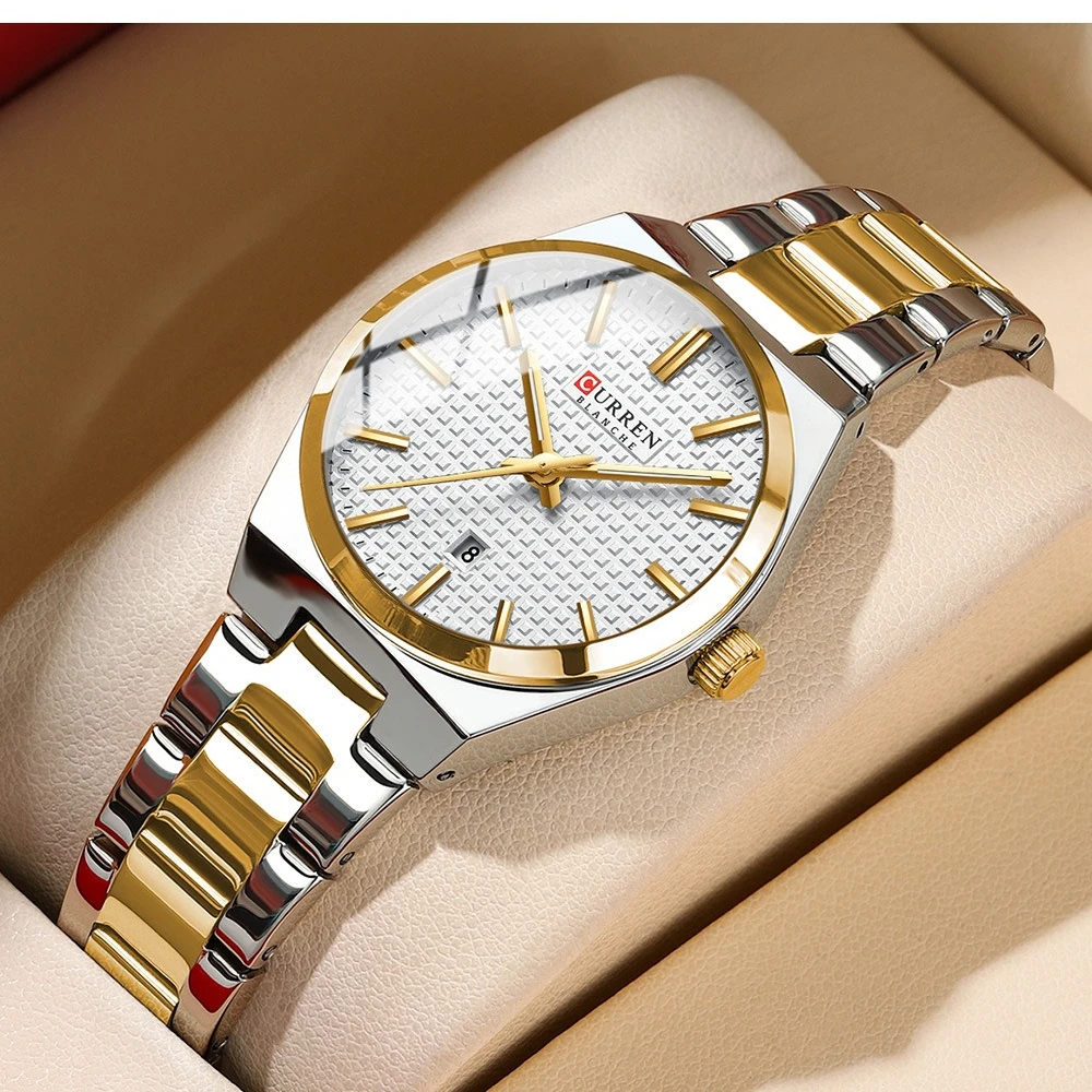 Curren 8439 Fashion  Leisure Womens Watch Luxury Steel Belt Waterproof Calendar Watches for Women Relojes Para Damas Reloj Mujer