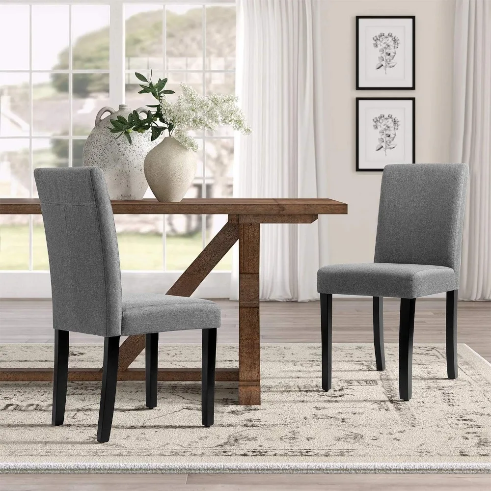 Dining Chairs Urban Style Fabric Parson Kitchen Living Room Armless Side Chair Set of 4