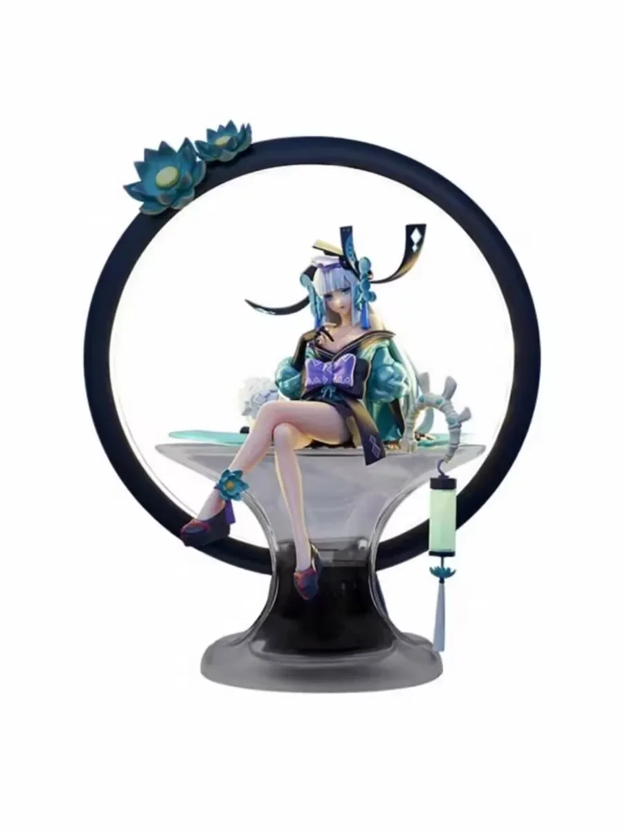 In Stock Original Genuine Onmyoji Aoandon Sitting Position PVC Action Anime Figure Gift Collection Character Model Toys Doll