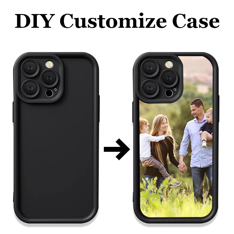 DIY Customized Personalized Photo Phone Case For iPhone 16 15 14 13 12 11 Pro Max X XS XR 7 8 16 Plus Shockproof Soft Cover