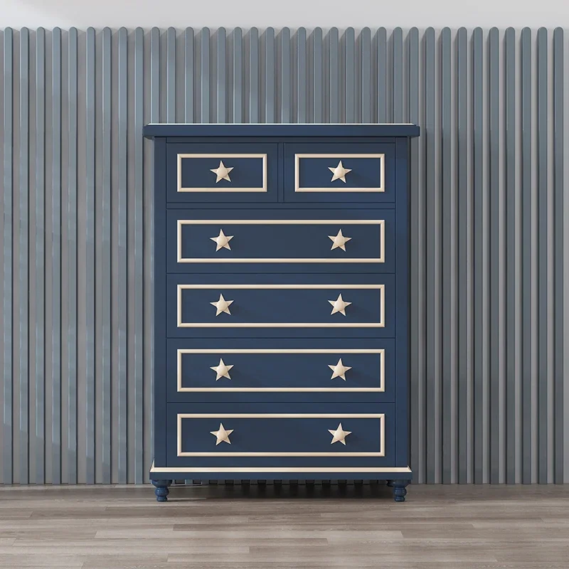 Children's furniture American drawer storage cabinet Wardrobe Boys' cabinet Locker Organizing box Children's chest of drawers