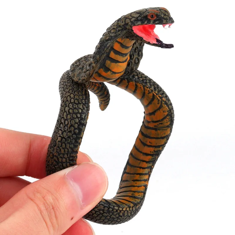 Snake Python Bracelet Simulation Animal Model Figure Plastic Fun Prank Gift for Kids Educational Children\'s Boys Girls Hot Toys