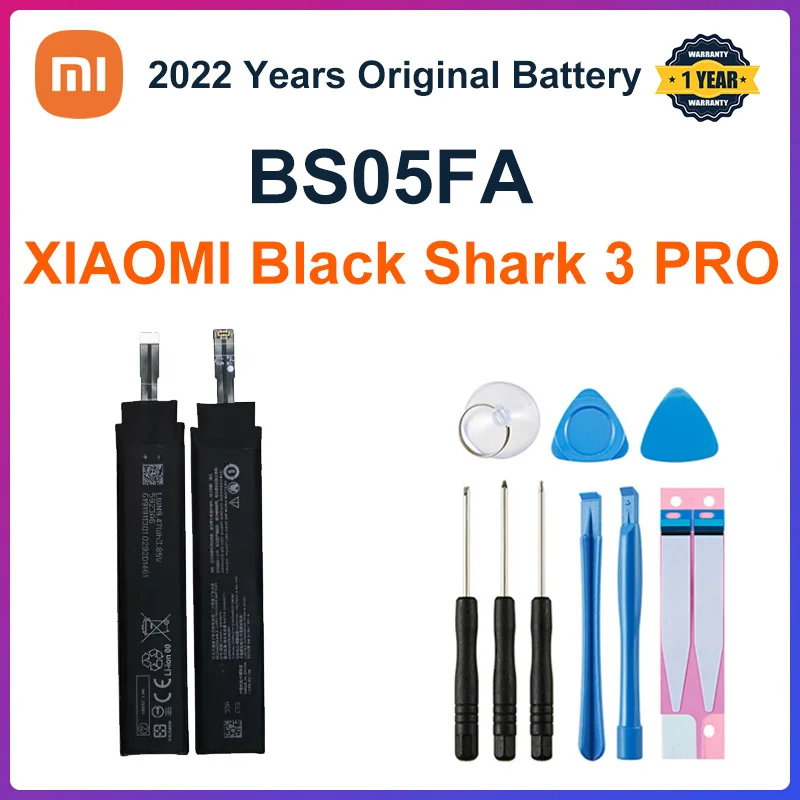 Original XIAOMI CellPhone Battery BS08FA BS06FA BS05FA BS01FA for Black Shark 3 3S 4 4S PRO Black Shark Helo Replacement Battery