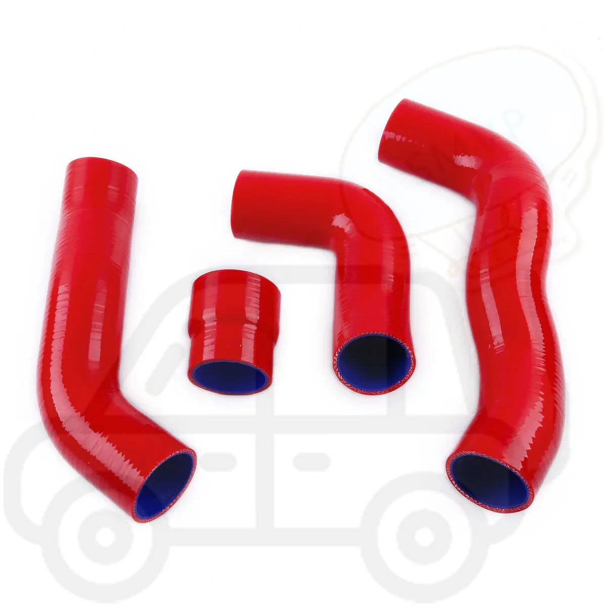 4PCS 4PLY Silicone Intercooler Turbo Boost Tube Pipe Hose Kit For 2015 2016 2017 Honda Civic Type R FK2 Replacement Auto Parts