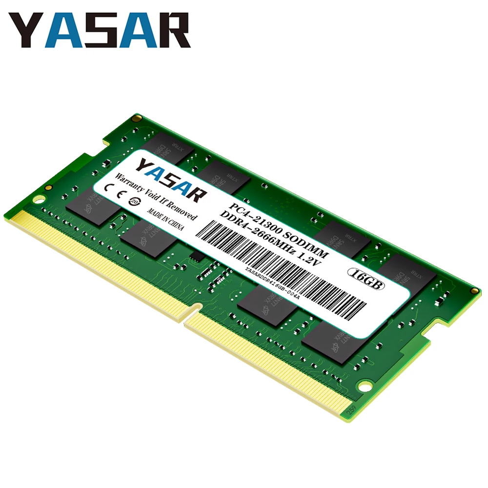 

Оперативная память для ноутбука YASAR DDR4 4 ГБ 8 ГБ 16 ГБ 32 ГБ 260 контактов 1,2 В 3200 МГц 2666 МГц 2400 МГц PC4 25600 21300 19200 Память Sodimm для ноутбука