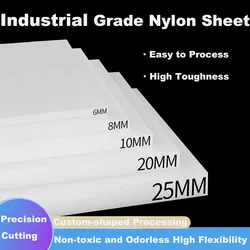 White / Beige Nylon PA6 Extruded Sheet Engineering Material Plastic Plate 2mm 3mm 4mm 5mm 6mm 8mm 10mm 12mm 15mm 20mm 25mm 30mm