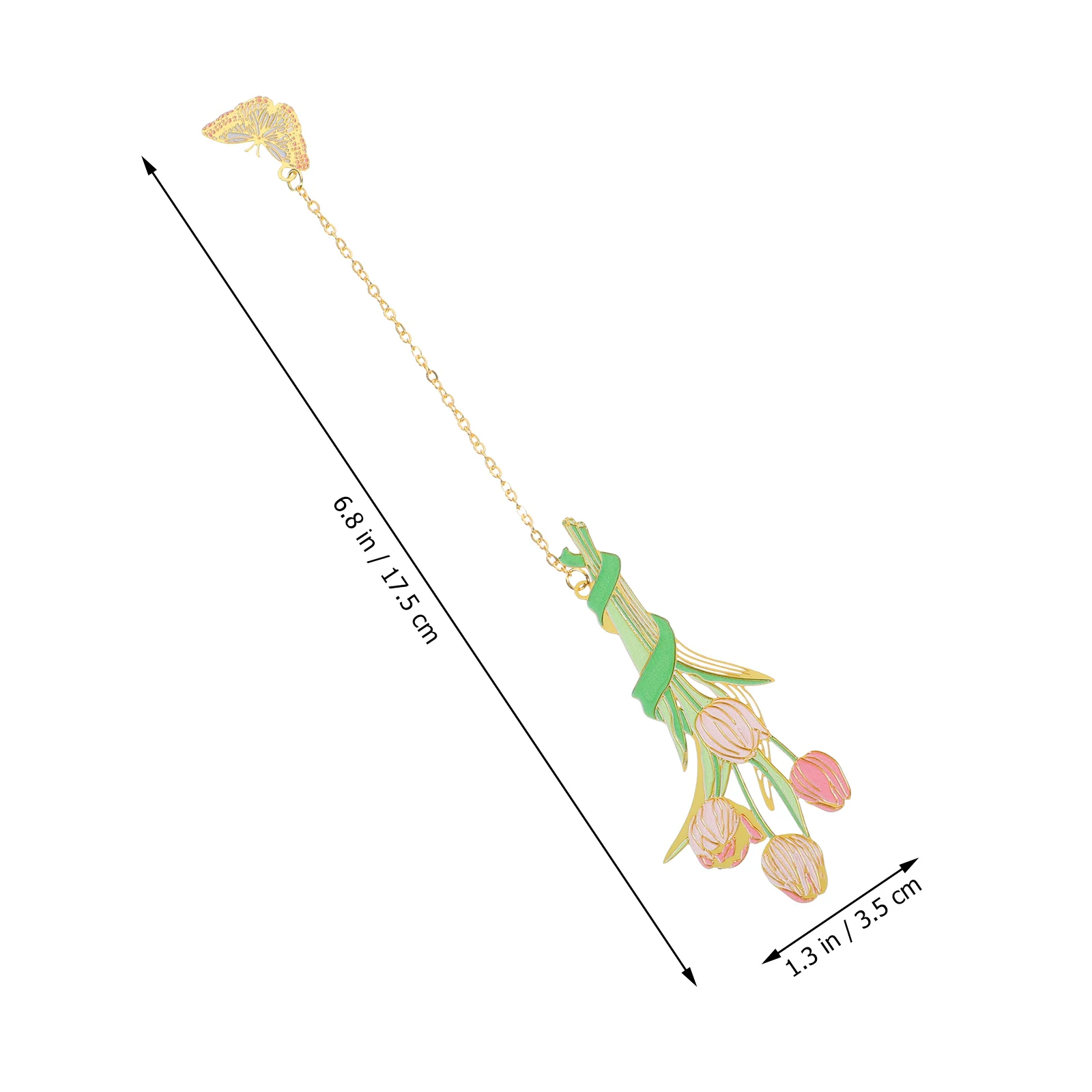 إشارة مرجعية على شكل زهرة مجوفة، لوحة زهور معدنية رقيقة للنساء، إشارات مرجعية لطيفة رومانسية