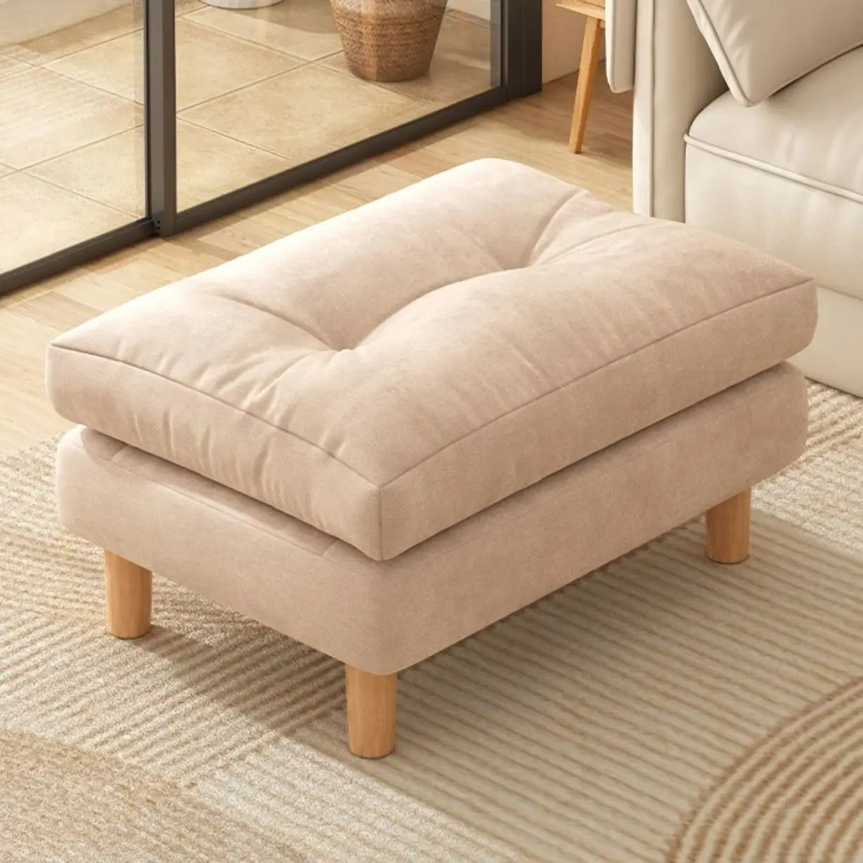 

AOLIVIYA Shoe Changing Bench Hallway Bench Entryway Desk Sofa Footrest Living Room Footrest Board Light Luxury Style A624918