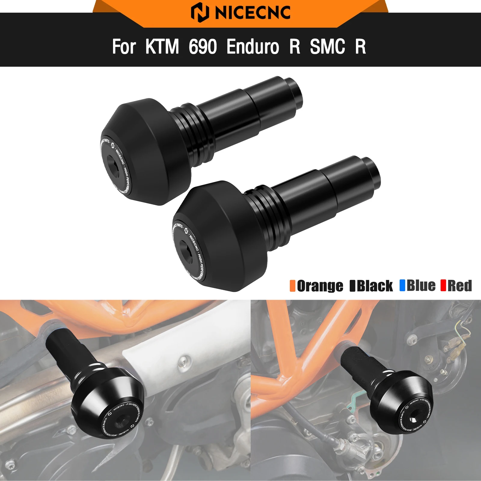 

For KTM 690 Enduro SMC R 2008-2025 Frame Slider Guard Crash Protector Husqvarna 701 Supermoto/Enduro GasGas 700 SM/ES 2016-2025