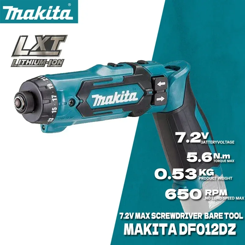 مراجعة وتحليل لجهاز مفك كهربائي MAKITA DF012DZ 7.2 فولت