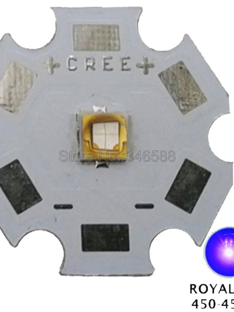 10x5 W LG3535 Royal Blue 450nm-455nm LED emiter wysokiej mocy dioda Chip na 8mm/ 12mm/14mm/16mm//20mm płytka PCB DC3.2-3.4V 1500mA — zdjęcie 2