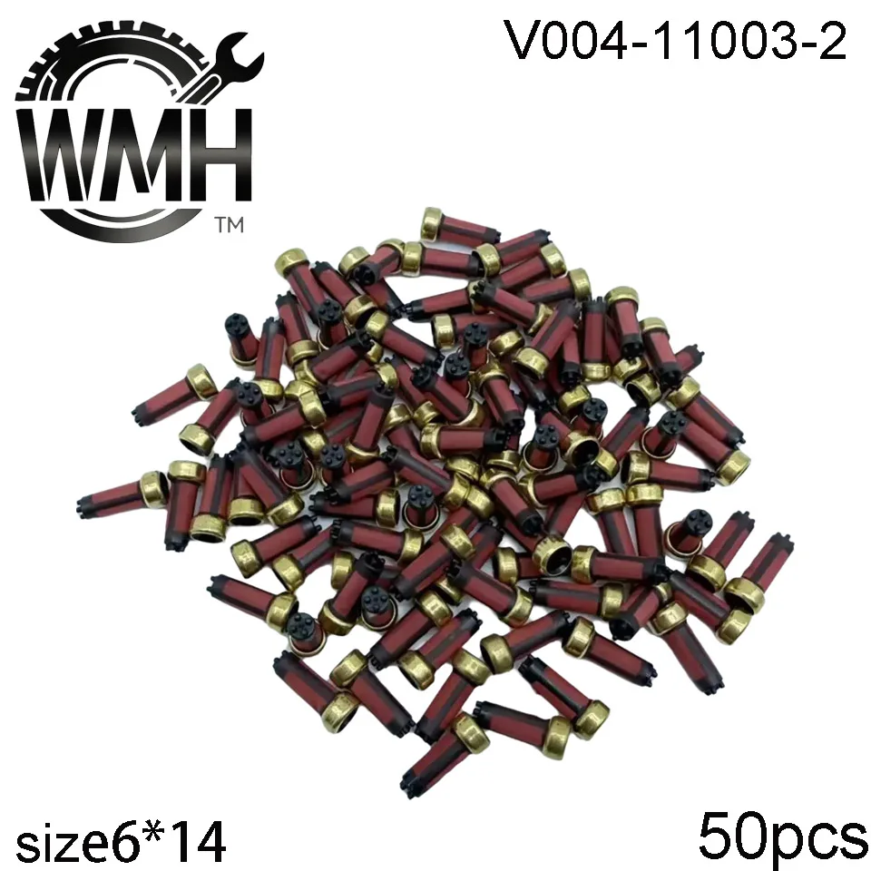 50 قطعة Universal11003-2 حاقن الوقود طقم تصليح مايكرو تصفية لنيسان باثفندر ميتسوبيشي 3.5L 6*3*14 مللي متر MD619962 0280150415