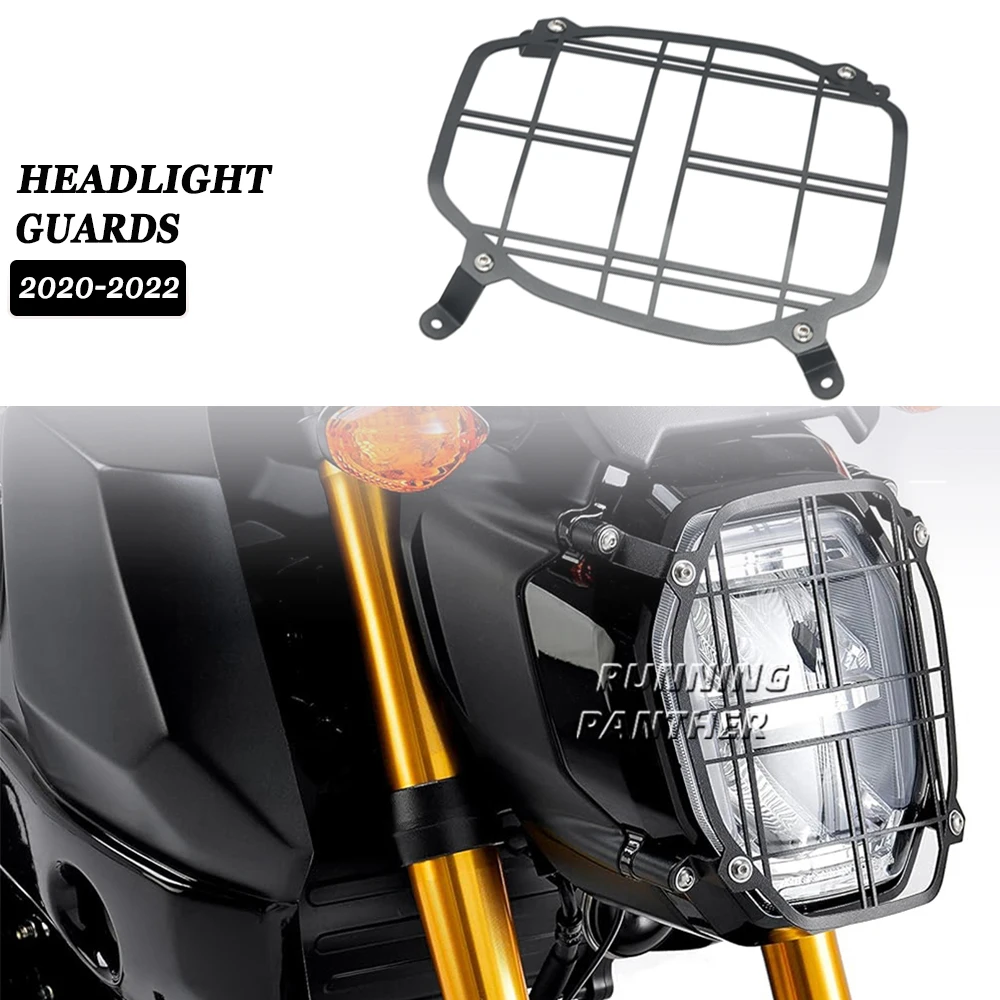 

For Honda H2C MSX GROM 2020 2021 2022 Accessories Motorcycle Headlight Guard Head Metal Grill Cover Protectors H2C Msx Grom