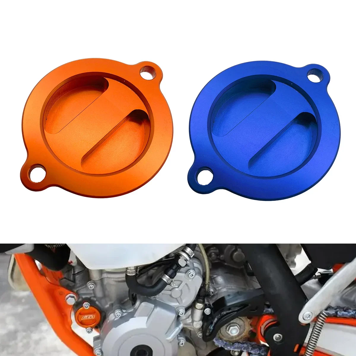 

Motocross CNC Engine Oil Filter Cap Cover Plug For KTM SXF XCF XCW EXCF XCF-W FREERIDE FC FE 250 350 400 450 500 530 2013-2022