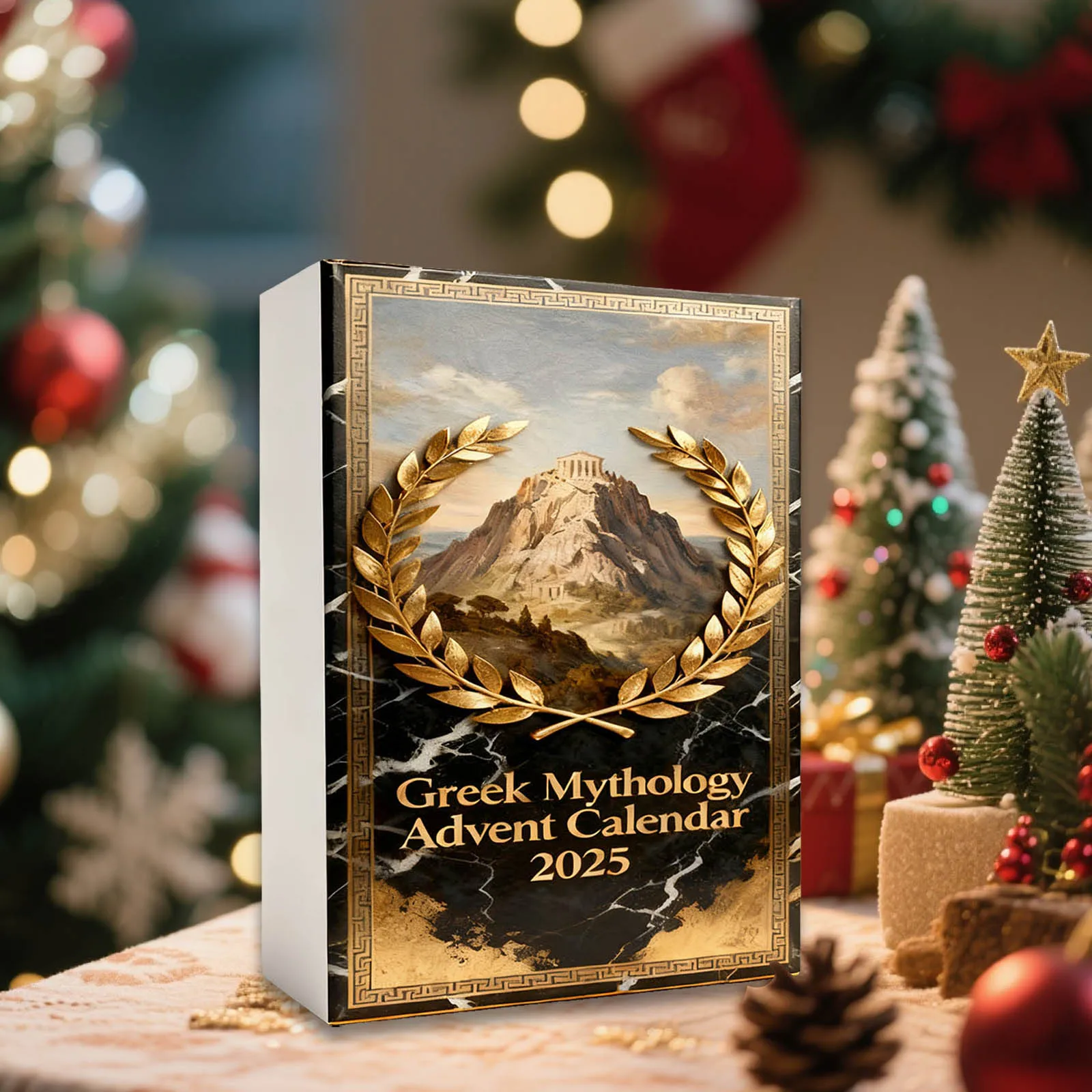 Small Christmas Lights Battery Operated with Timer 2025 Holiday Calendar Containing 24 Acrylic Visual Timers for Kids Silent