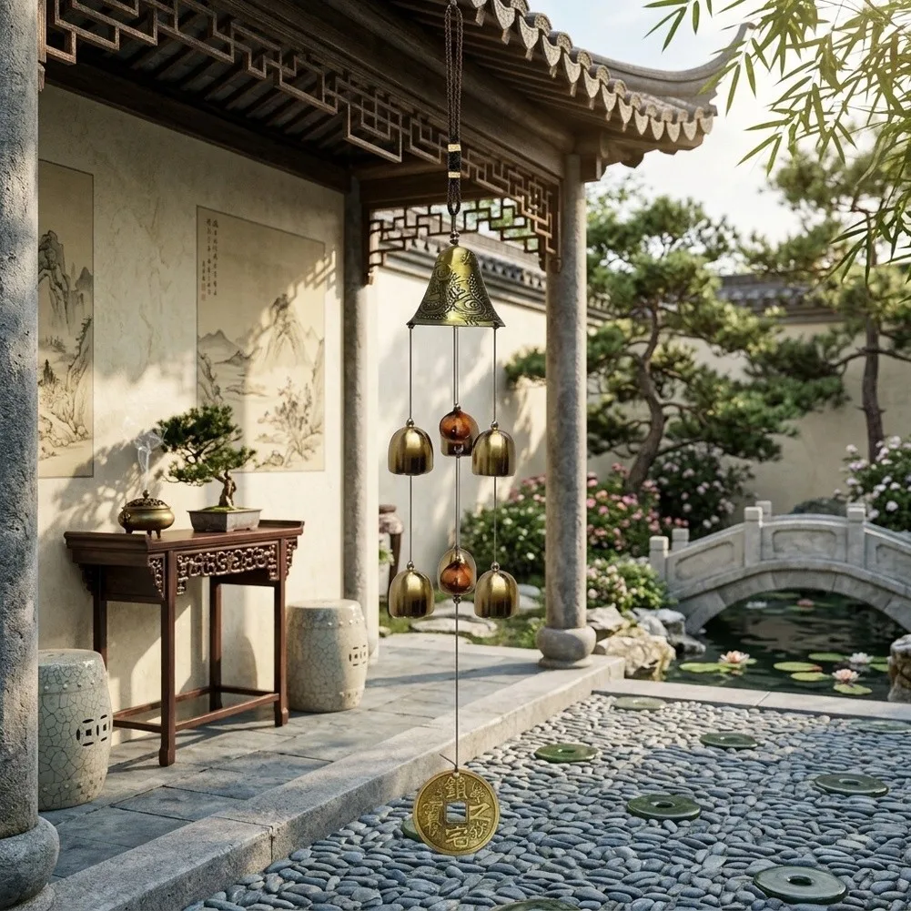 Outdoor Wind Chime Dragon Wind Chime Eye-catching Decor Artistic Touch Weather Resistant Auspicious Dragon Shape